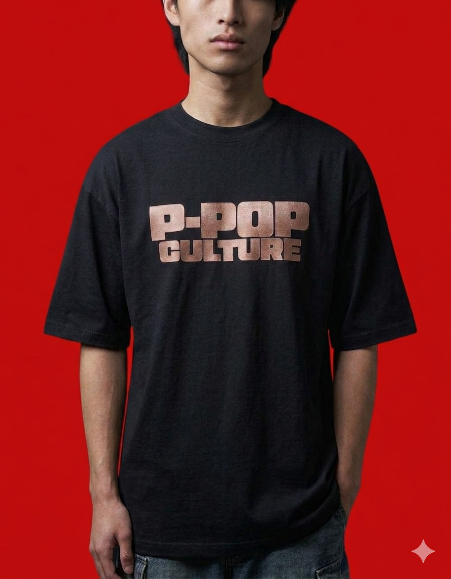 P-POP CULTURE Oversized Tee